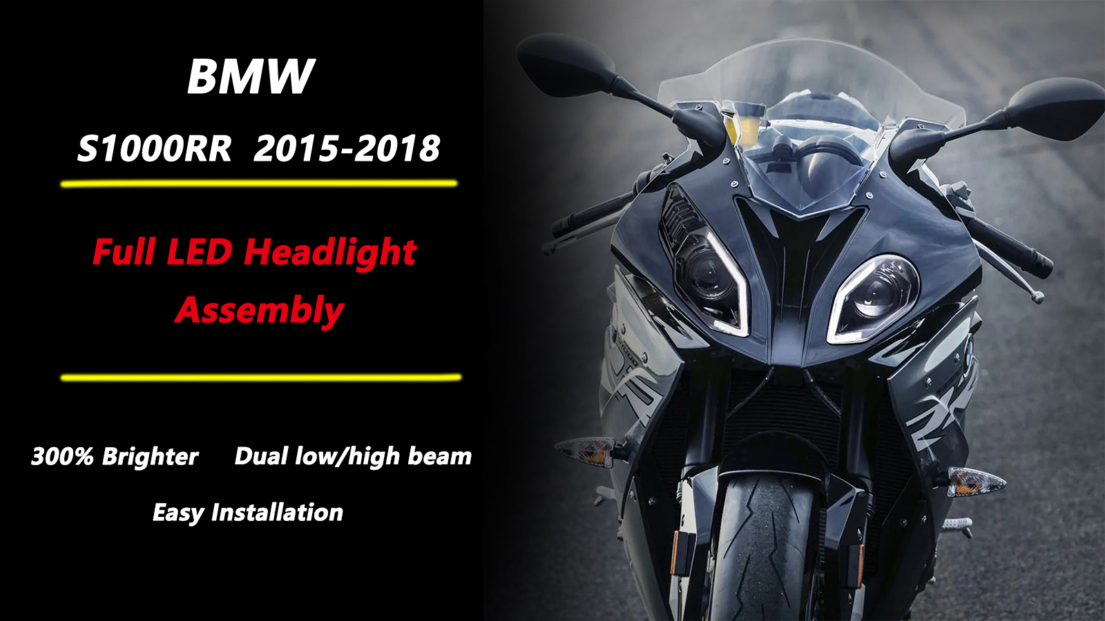Wholesale S1000RR LED Headlight 2015-2018 Dual Low/High Beam
