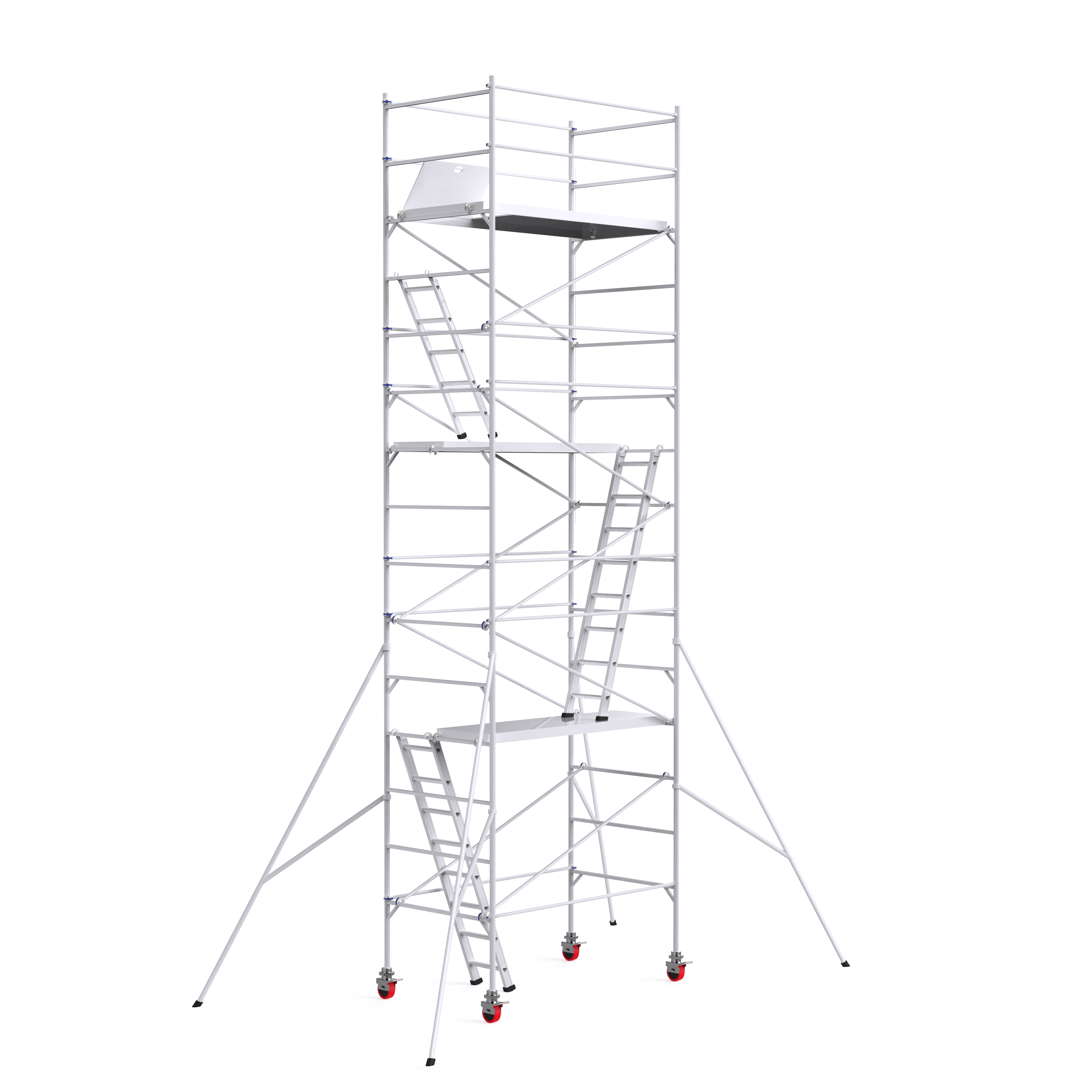 Aluminium Scaffold Tower Double Width Clip-in Ladder Tower | Ticar