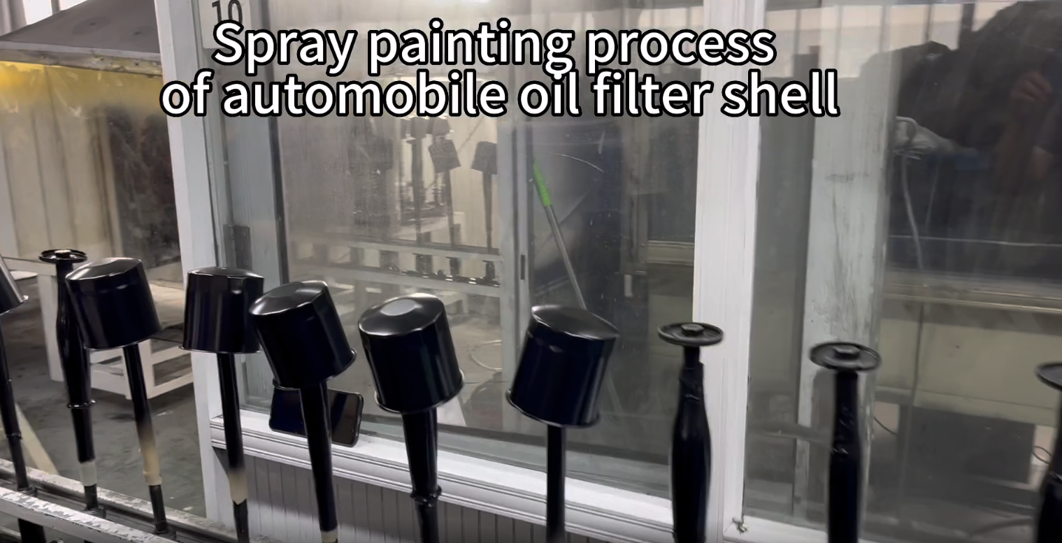 The fourth step of producing oil filters 0086 Filter