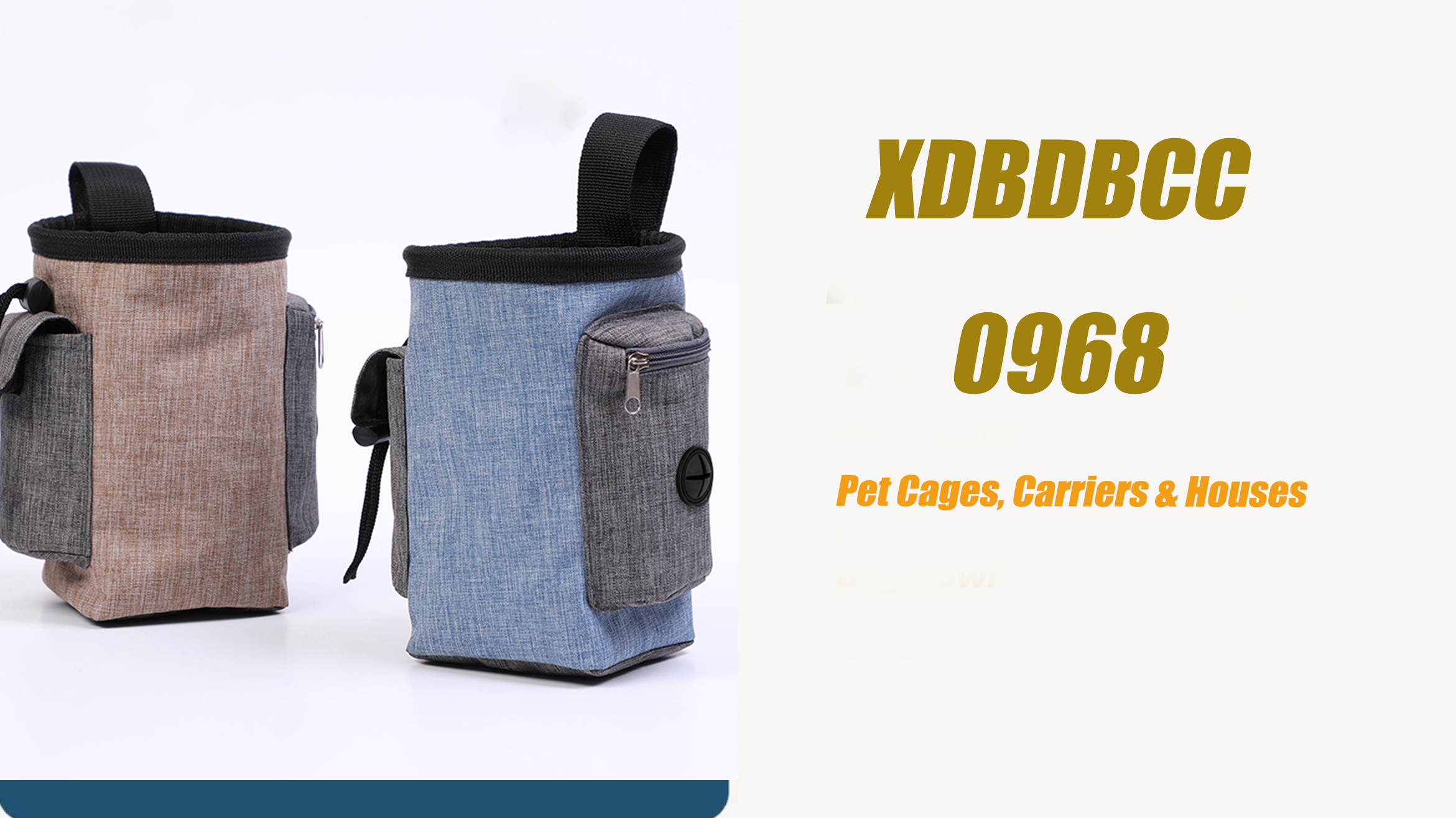 Pieghevole pieghevole impermeabile Pet Dog Training Snack Food Travel Outdoor Carrier Bag