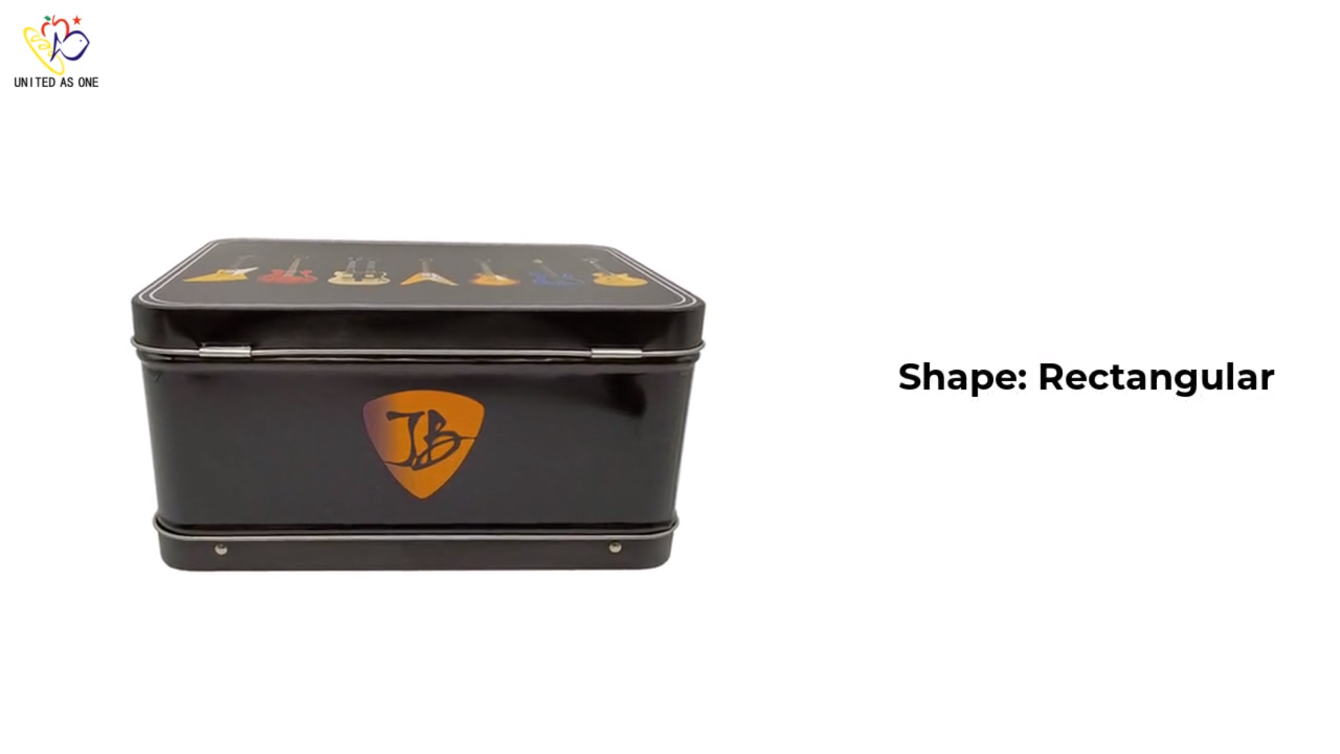 Rectangular metal storage box lunch tin box with handle and lock JH072