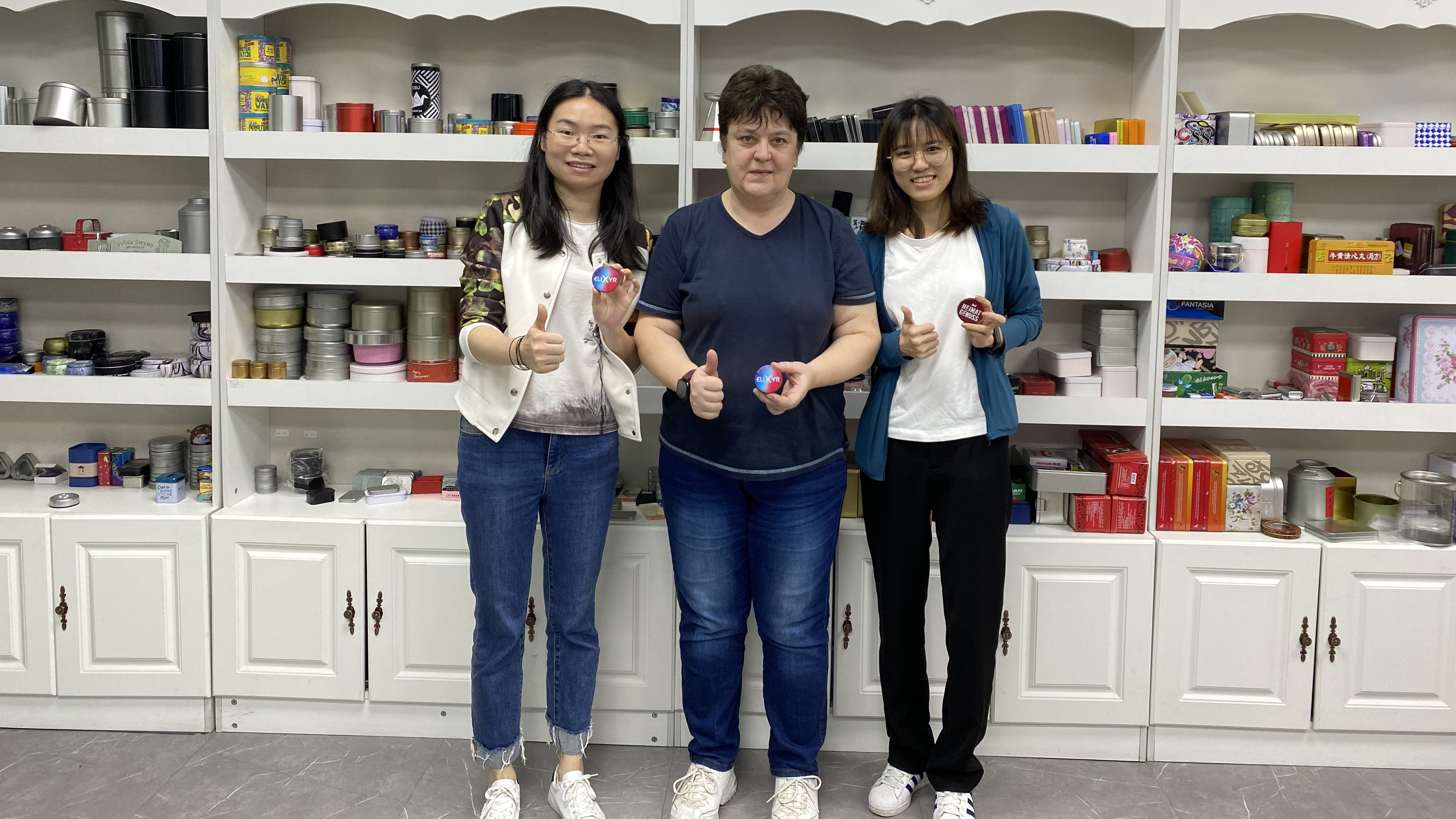 Welcome STUCO Fullservice GmbH to inspect the goods in our factory | Color Can