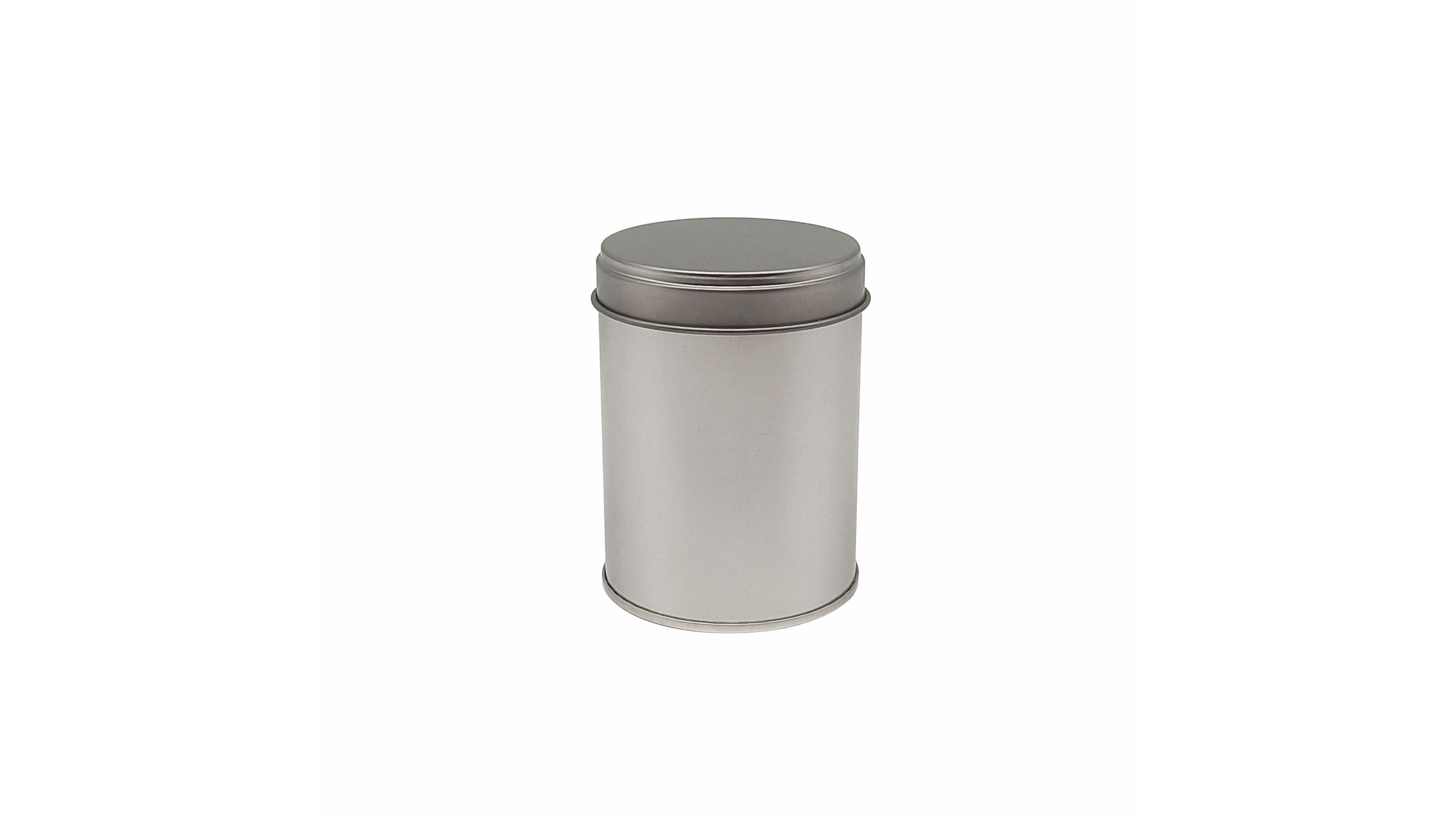 High quality plain sliver round tin box for tea or coffee packaging | Color Can