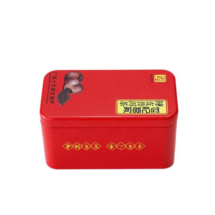 Air Tight Food Grade Tinplate Rectangular Tea Container Tin Metal Box ...