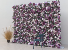 Customized High Quality Background Image Decoration Art 3d Decor Artificial Realistic Rose Flower Wall
