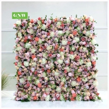 Hot Sale Customized Artificial Beautiful And Natural Silk Party Specialty Store Wedding Flower Wall Panel