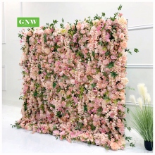 2021 New Products Factory Handmade Artificial Silk 3d Background Decoration Environmental Protection Flower Wal