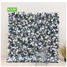 Customized Decorative Factory Handmade Artificial Rose Flower Wedding Background Wall Flowerwall Decals