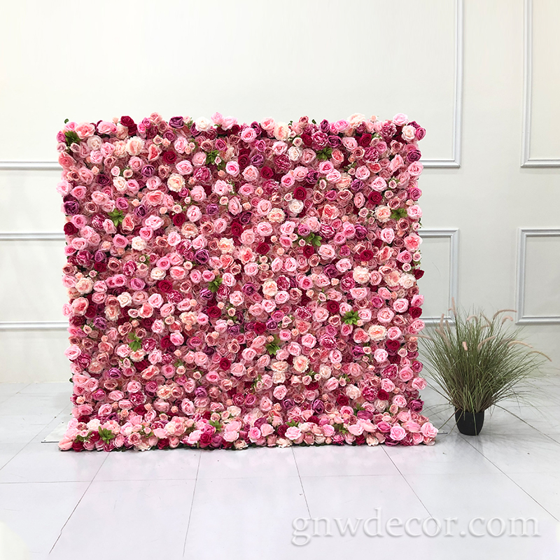 GNW W61 Wedding Decor Flowerwall Artificial Panel Decoration Custom