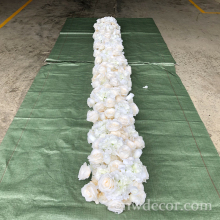 GNW R1-11 Customized Hot Sale Excellent Centerpieces White Excellent Quality Desktop Decoration Flower Runner For Table