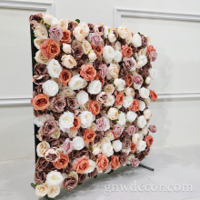 GNW W8-12 Design On-Demand Customization High Quality Artificial Desktop Decoration Floral Flower Wall