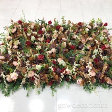 GNW W11-8 Home Decor Rose Peony Arrangement Silk Artificial Flower Wall Panel Backdrop Wedding Decoration