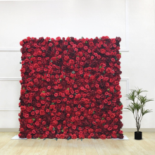 How to install a flower wall background