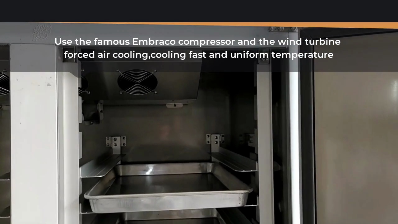 Use the famous Embraco compressor and the wind turbine .forced air cooling,cooling fast and uniform temperature.