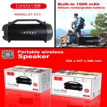 Portable Bluetooth Speaker System - Rechargeable Outdoor Bluetooth Speaker Portable Recorder, USB SD Card Reader, AUX