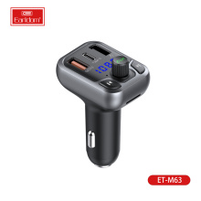 Bluetooth FM Transmitter for Car Adapter, Stronger Microphone & Bass Sound Bluetooth Radio Transmitter Car Adapter