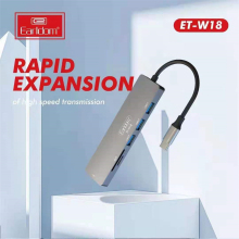 Earldom Multi Stripe T ype C Card Reader Mobile Phone Smart USB C PD Card Reader Online SD Type C USB HUB
