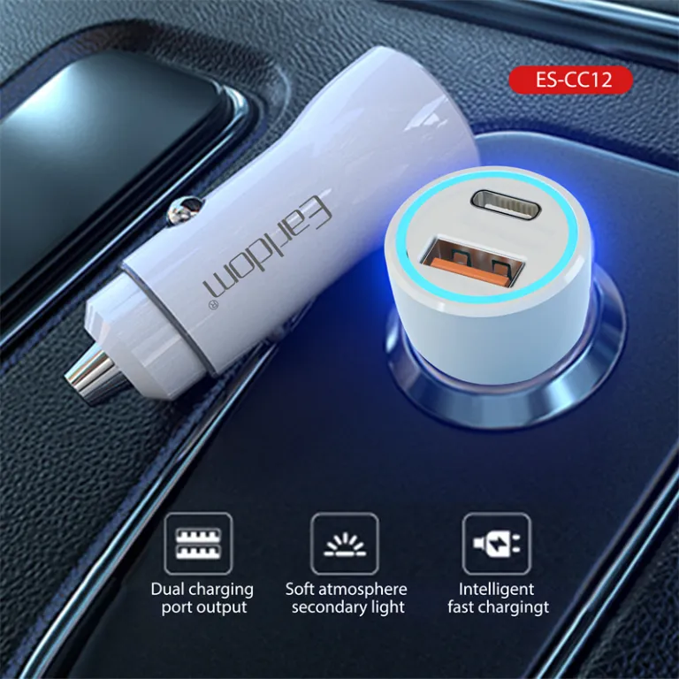 iPhone 13 Fast Car Charger, 20W USB C & USB Car Charging Adapter Dual Port  Cigarette