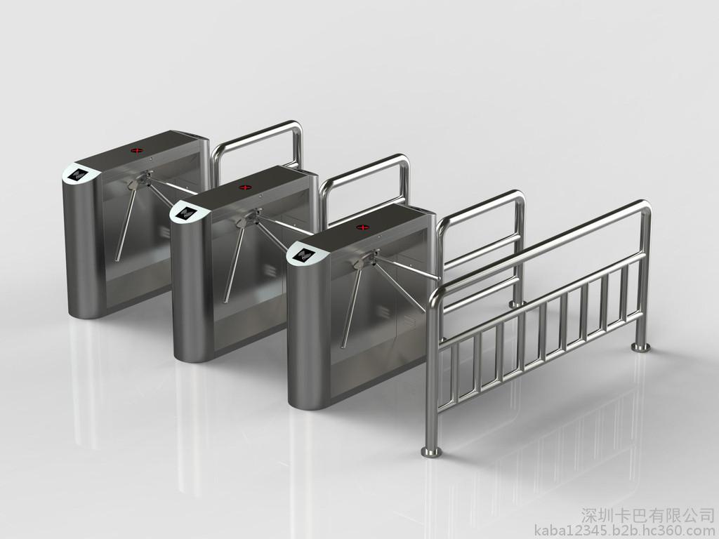 Automatic Access Control Turnstile Gate 304 Stainless Steel Half Height Vertical Tripod Turnstile Gate Supplier