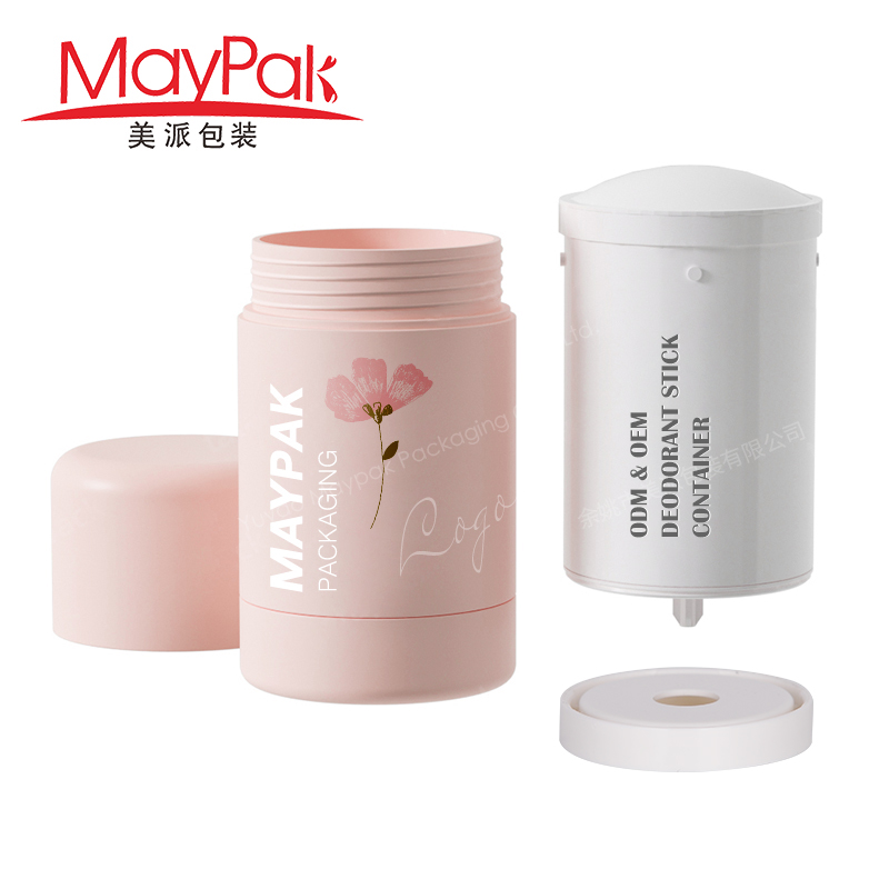 Deodorant stick container empty Post Consumer Resin 50g PCR Replaceable inner bottle