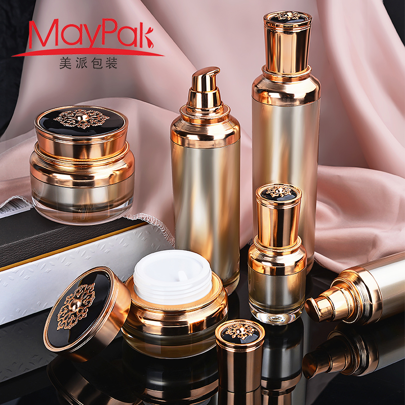 Luxury Plastic Acrylic Bottle for Cosmetics Skincare Packaging Custom