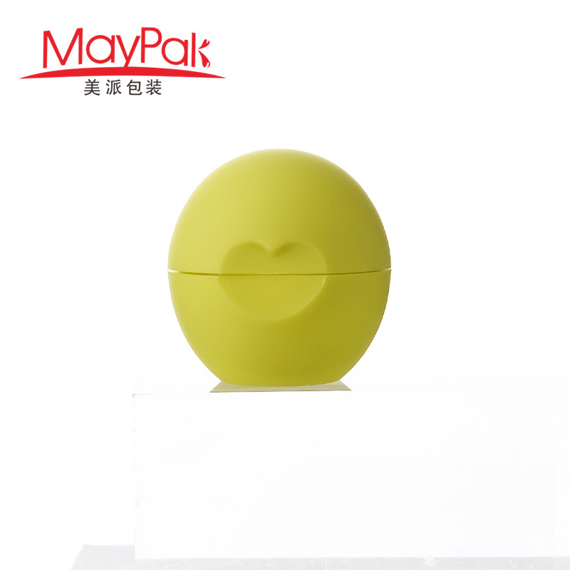 Container Front Lip OEM Empty 7g Round Ball Shape Lip Balm Packaging Lip Balm Ball ...