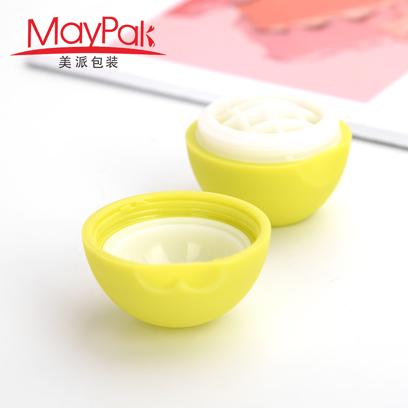 OEM Empty 7g Round Ball Shape Lip Balm Packaging Lip Balm Ball Container Maypak Maypak