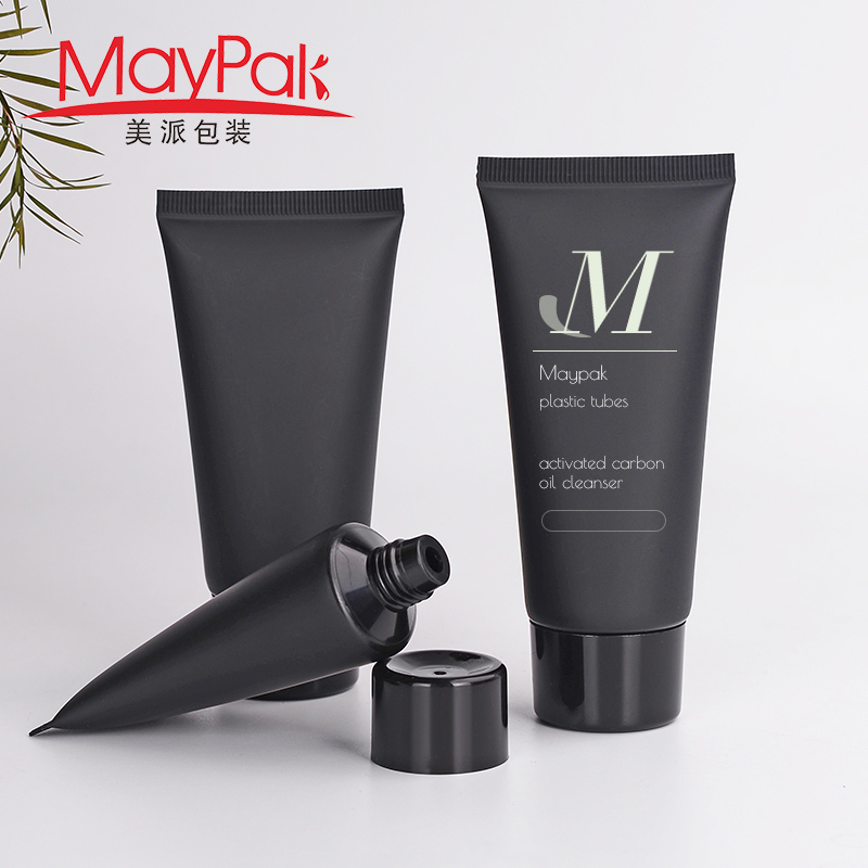 Custom Empty Squeeze Plastic Soft Touch Round Facial Cleansing Sunscreen  Cosmetic Tube With Screw Flip Top Cap - Maypak