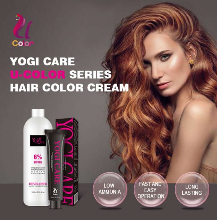 Yogi Care Professional Permanent Natural Hair Color No Ammonia 100ml Peroxide Ammonia Free Hair Color manufacturer