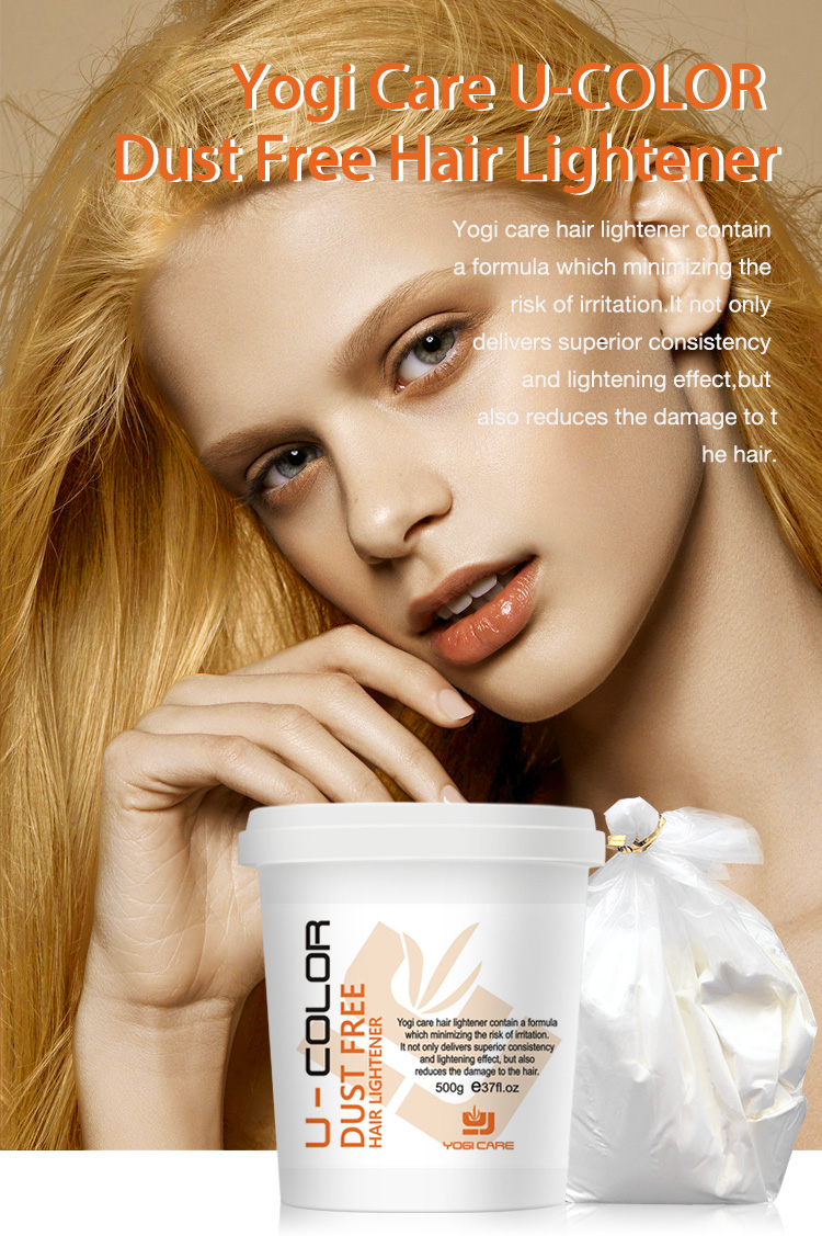 Best Quality 9 Degrees Formula Extra Strength Hair Lightener Bulk Ammonia Free Hair Bleach Powder