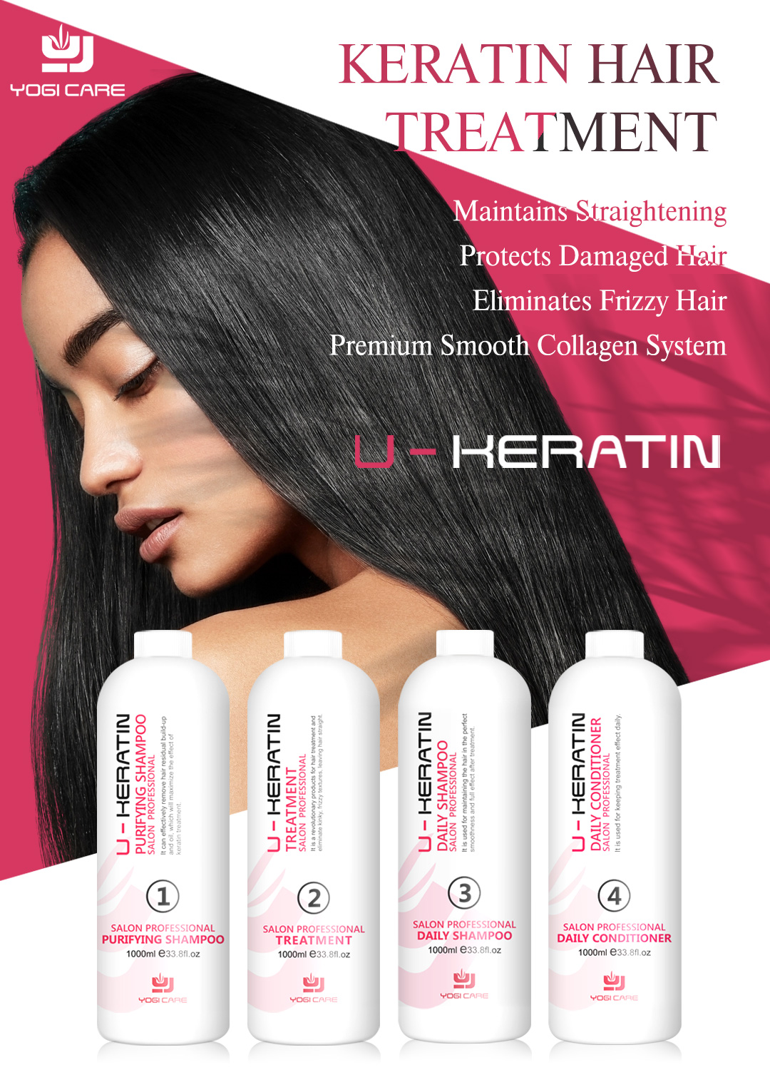 Low MOQ Silk Protein Shampoo Moisturizing And Refreshing Hair Keratin Shampoo And Conditioner