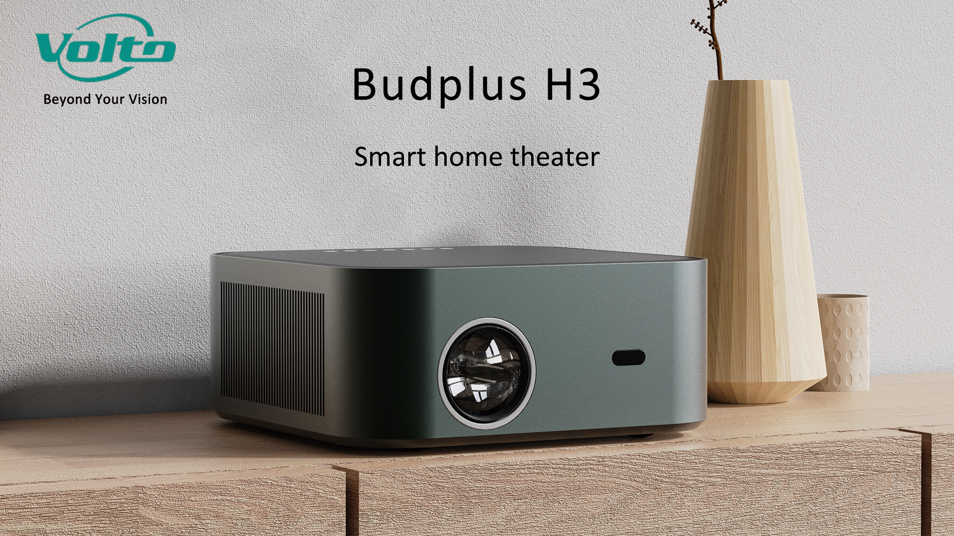 Volto Budplus H3 Новый проектор 1080P для домашнего кинотеатра с динамиком  для производителей помещений | Вольто-проектор | Вольто-проектор