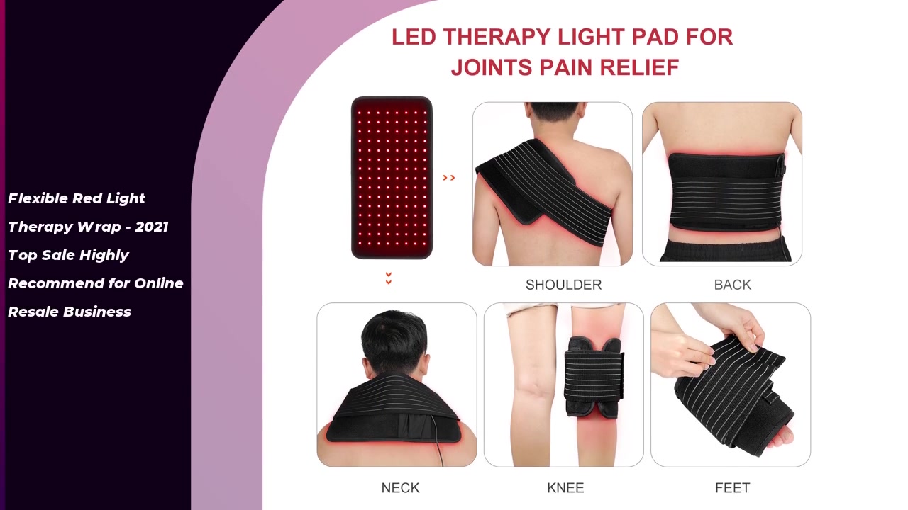 Fleksibel Red Light Therapy Wrap - Topsalg 2021 anbefales stærkt til online videresalgsvirksomhed