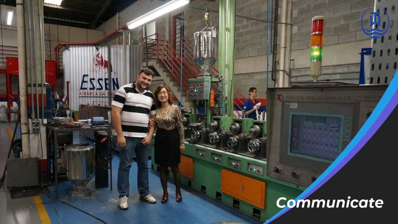 Hartauftragsdrahtprojekt und Schweißelektrodenprojekt für Kunden von Uniweld Brasilien