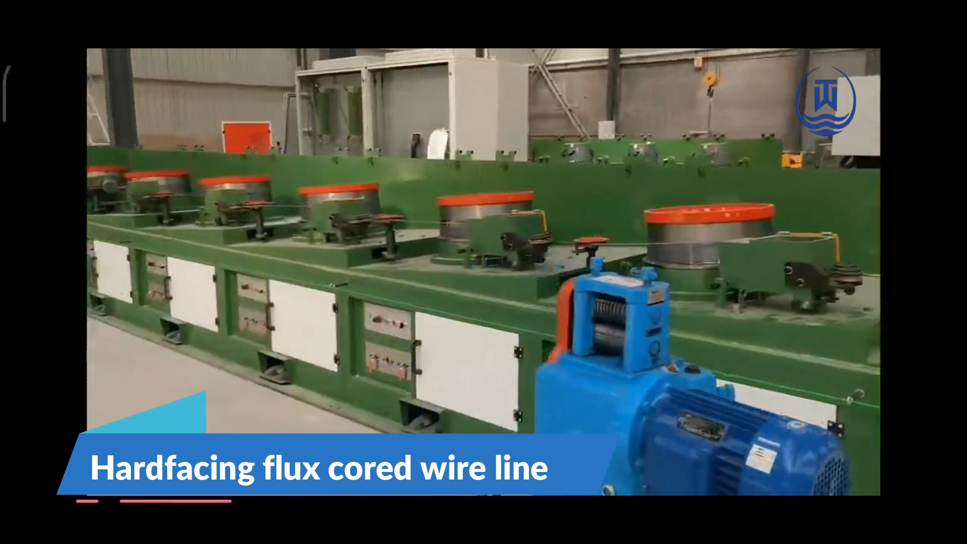 Hardfacing flux cored wire line using steel strip thickness of 0.3mm or 0.4mm