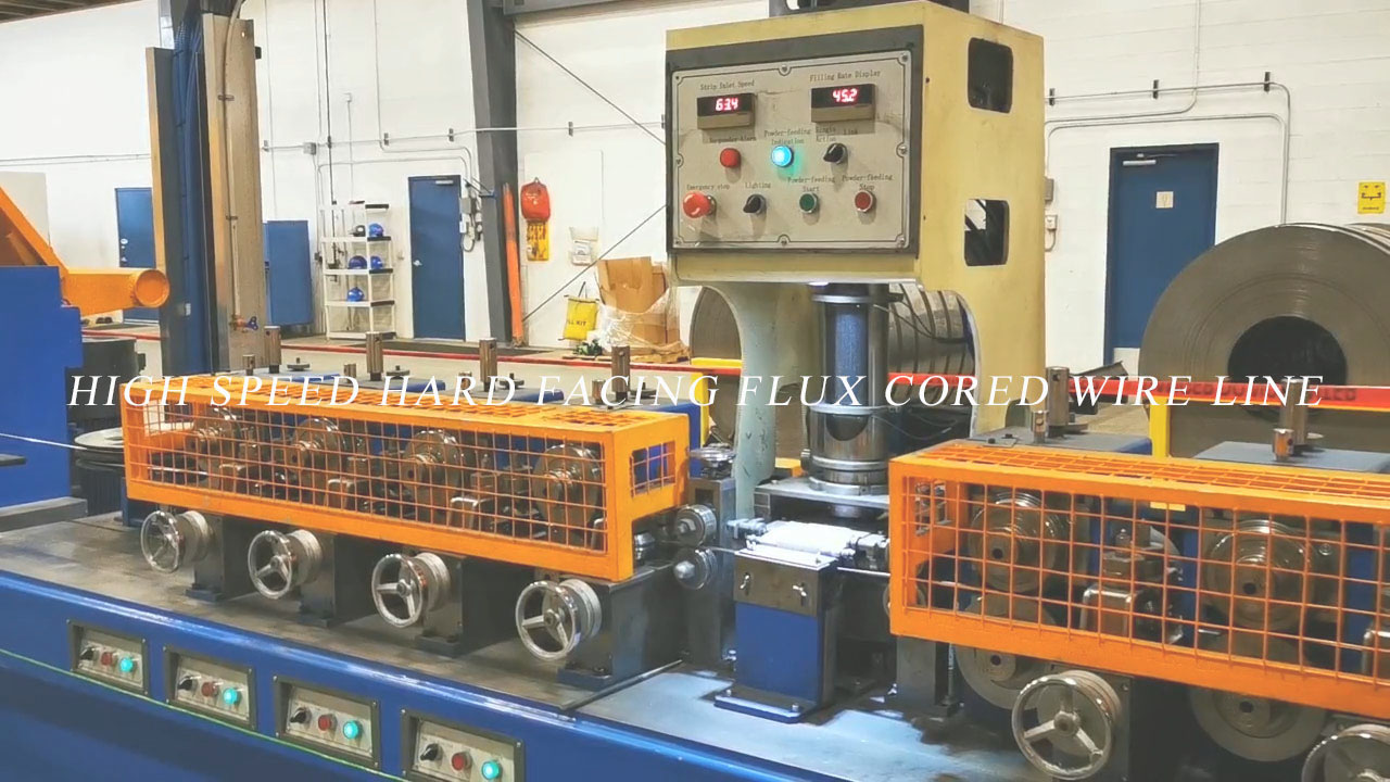 High Quality High speed hard facing flux cored wire line  - Wire Forming & Drawing Machine | Three Water