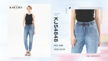 Fast Delivery High-Grade Fabrics Jogger Styles Women Denim Fashion Jeans