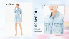 Denim Shirt Bohemian Belt Dresses Light Blue Comfortable Long Casual Suit Shirt Denim Dress