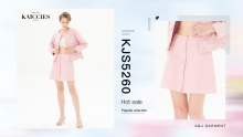 Women′s Pink Jeans Skirt Garment Dye Street Style Fashion Cotton Skirt Denim
