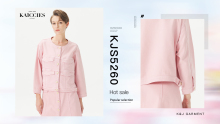 Women′s Pink Denim Jacket Garment Dye Street Style Fashion Cotton Denim Fashion Jacket Coat