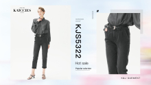 New Fashion High Quality High Street Slim Women Black Denim Jeans