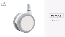Secure 3" PU Furniture Equipment Trolley Caster Without Bearing Pu Material Medical Caster