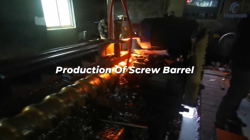 Producción de barril de tornillo