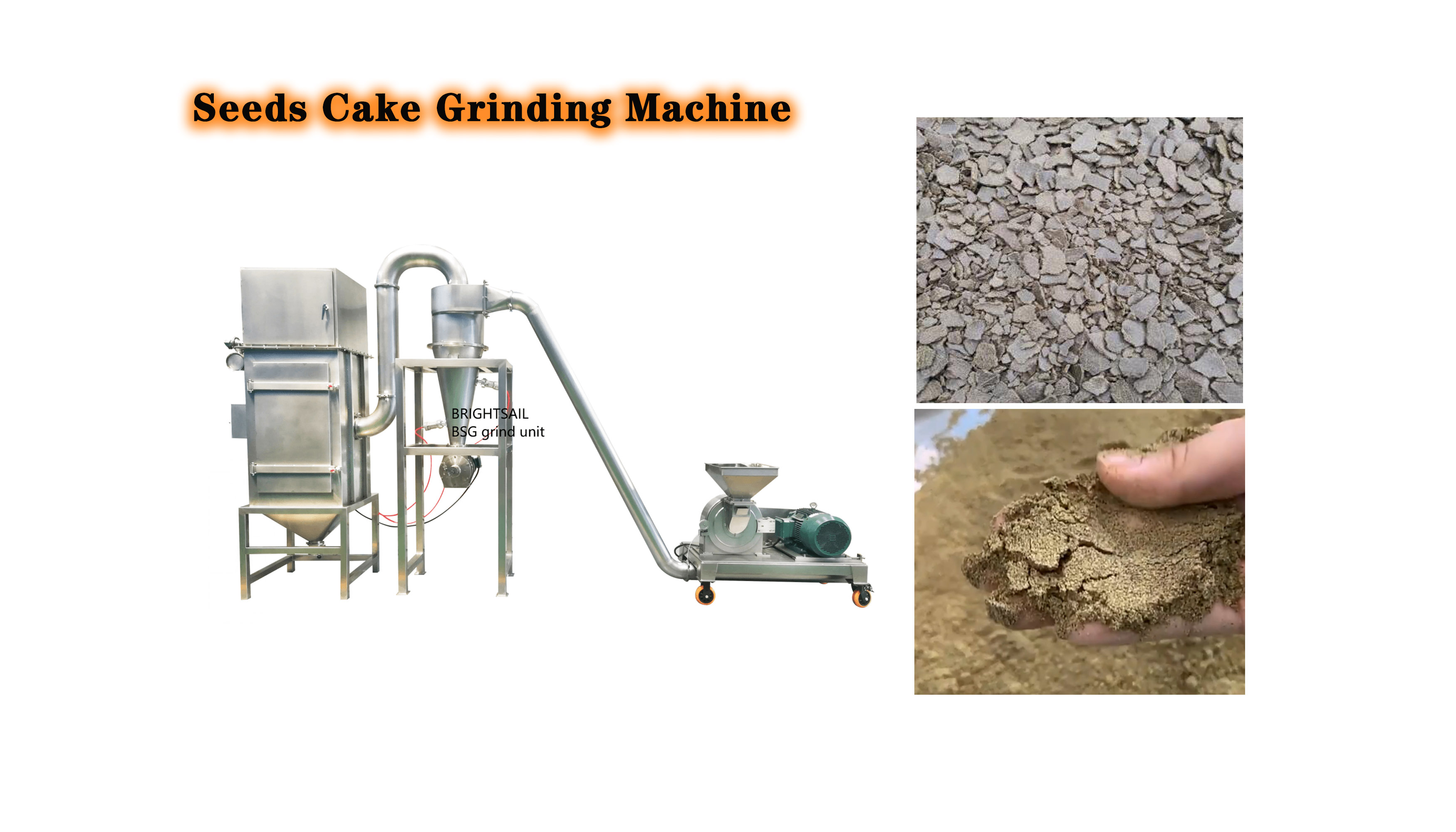 seeds cake grinding machine