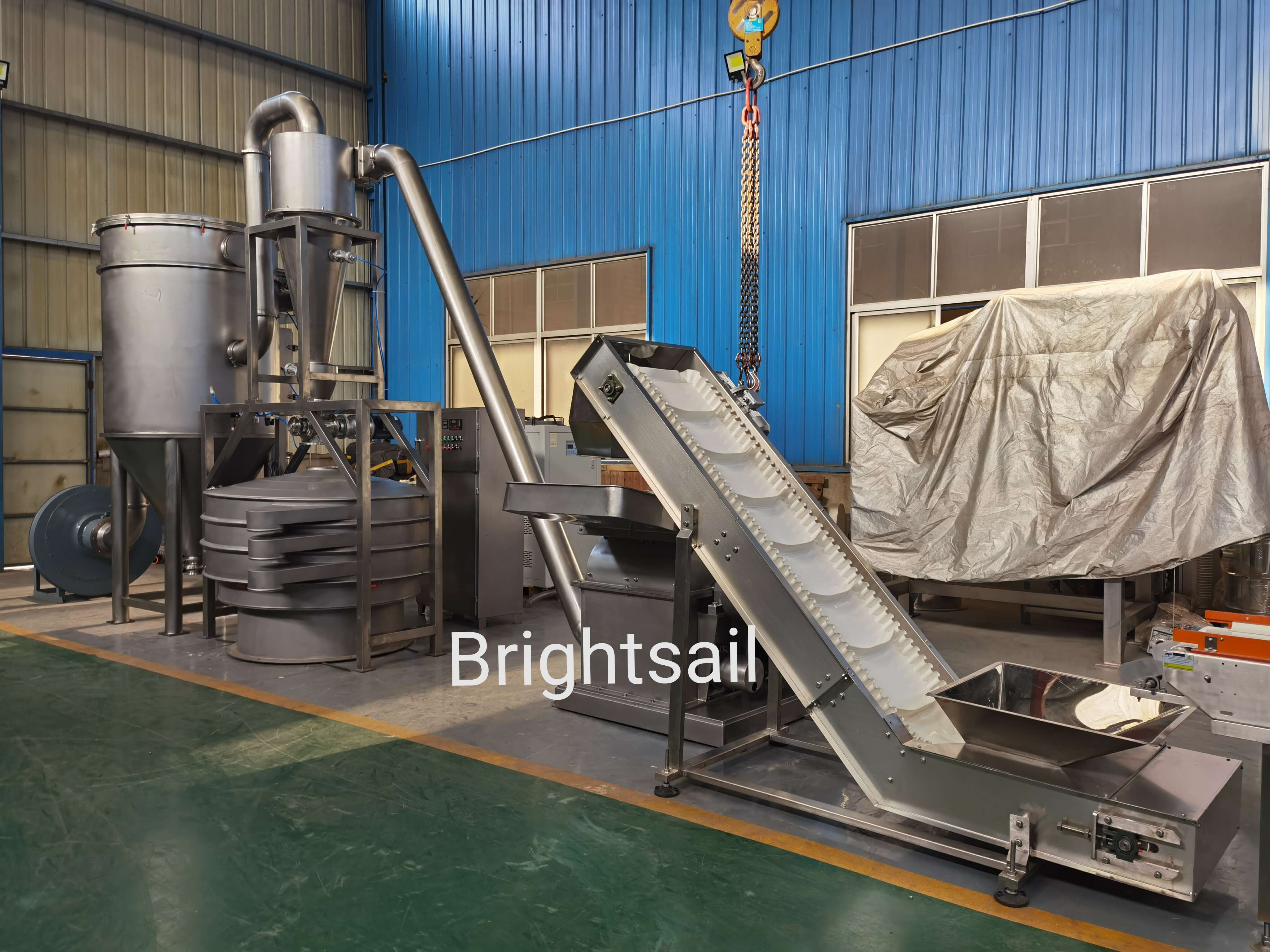 Spice powder milling line