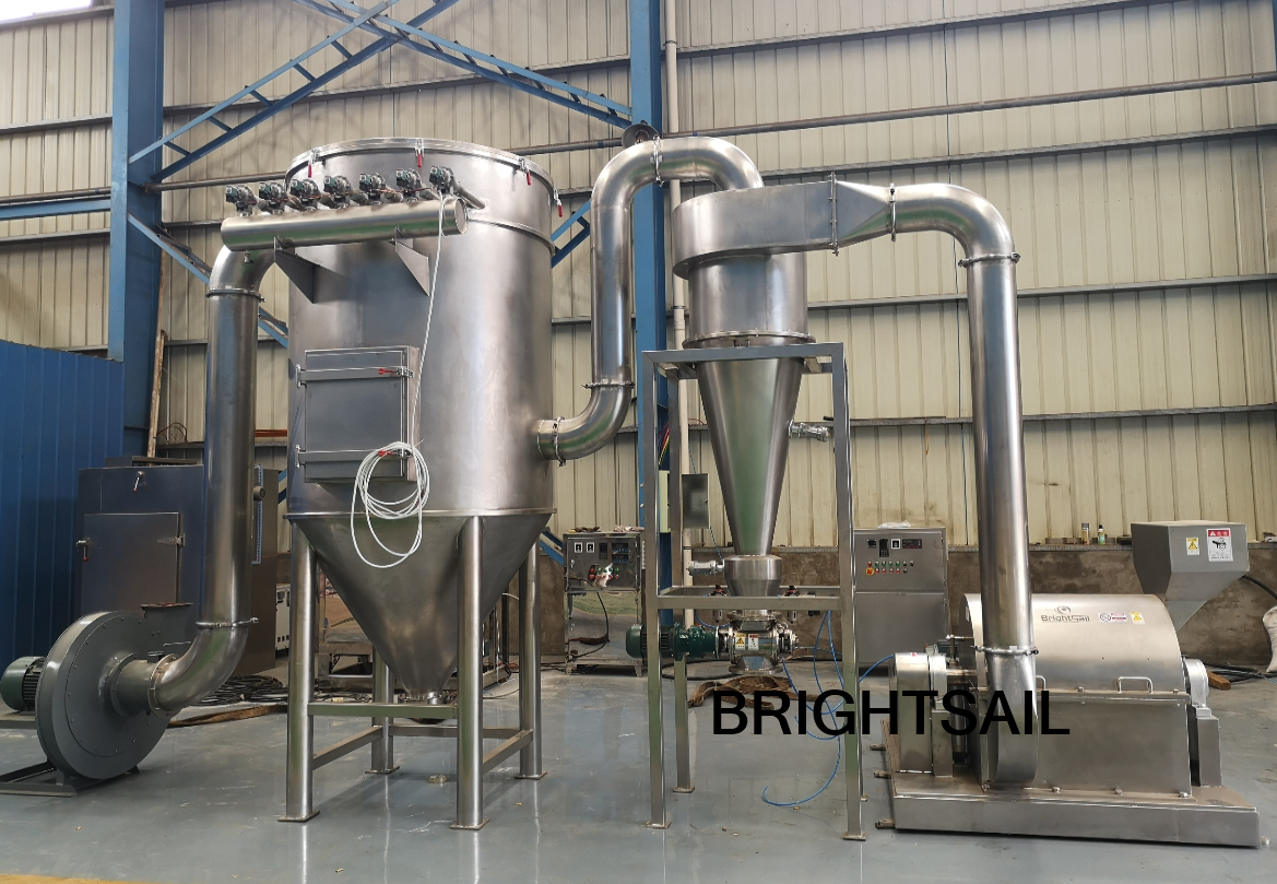 Dried garlic chips grinding machine