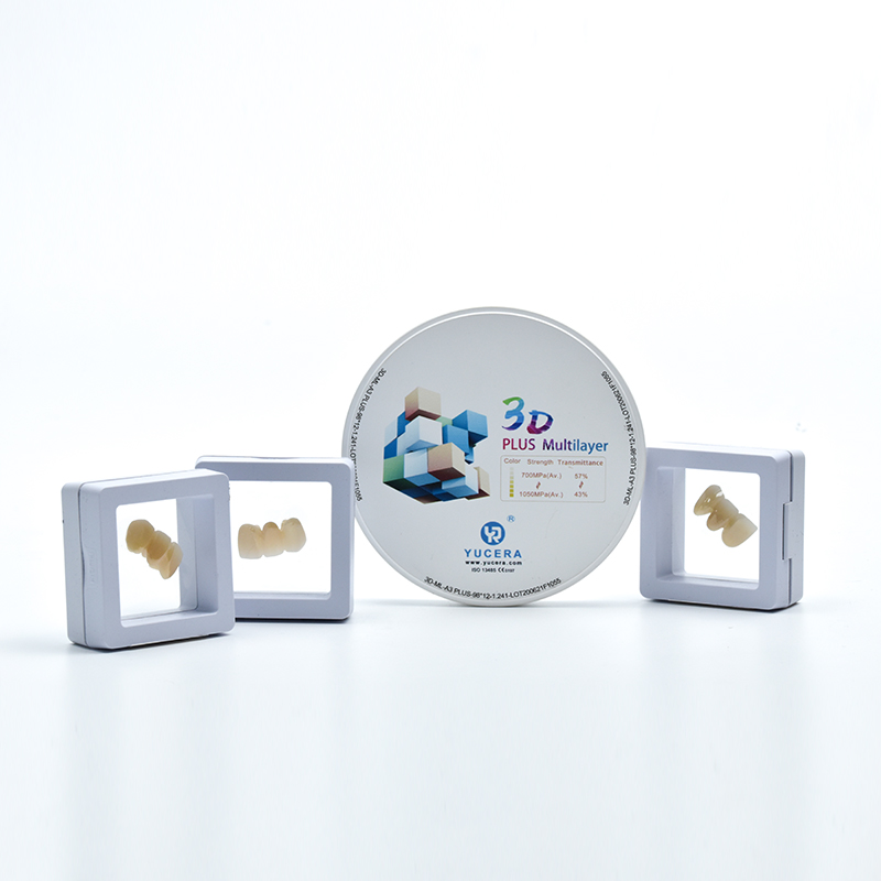 Yucera dental zirconia blocks D98 14mm crown dental zirconio disk for long bridge Lab CAD CAM dental materials