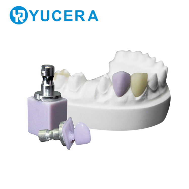 Yucera dental glass ceramic block lithium disilicate C14 cad cam block