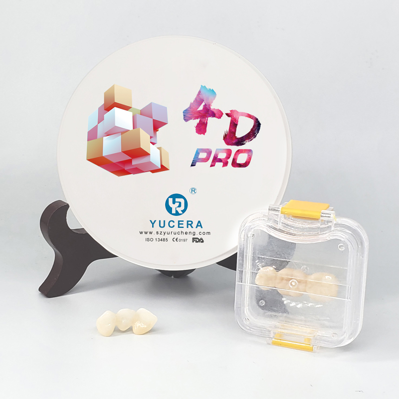 Hot sale 4D Pro multilayer dental zirconium block manufacturer Yucera