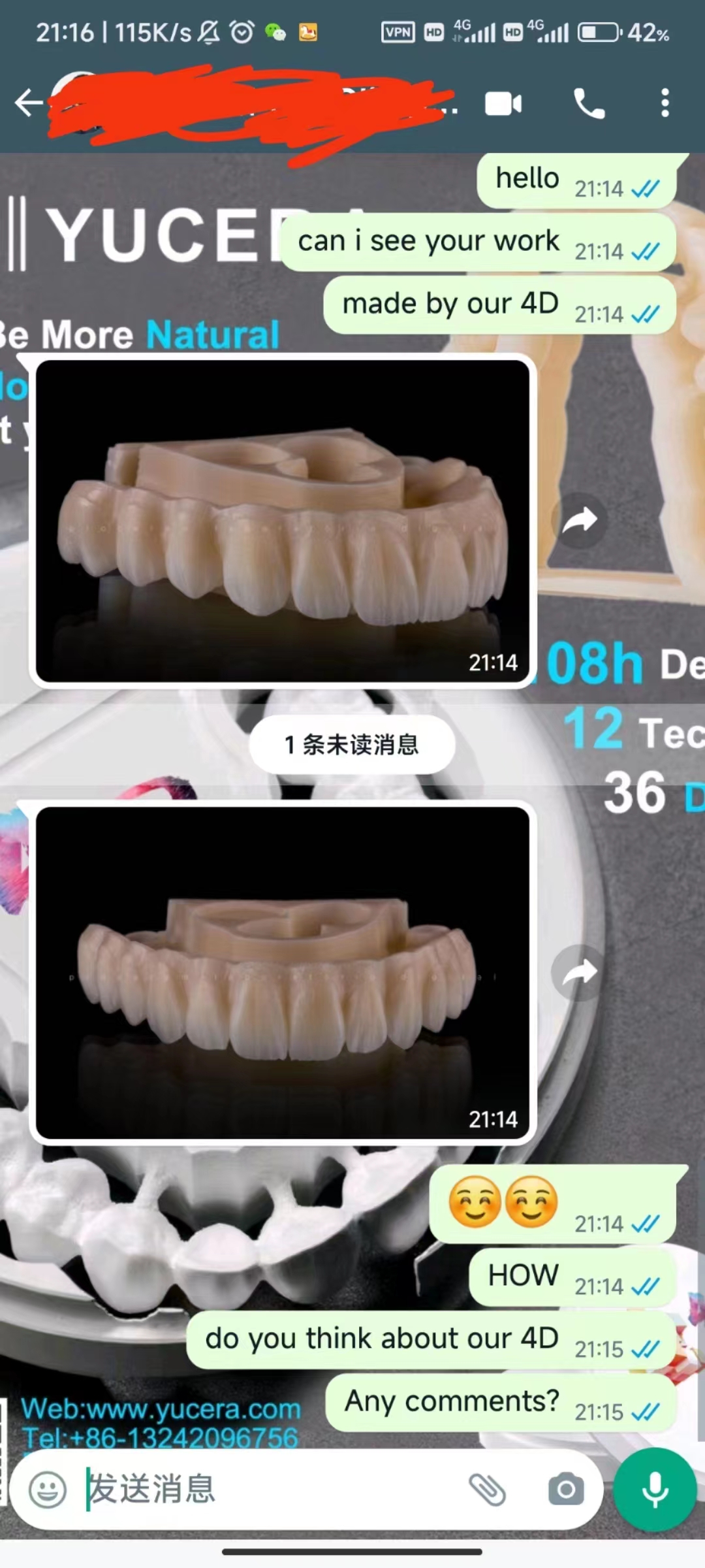 Hot sale 4D Pro multilayer dental zirconium block manufacturer Yucera